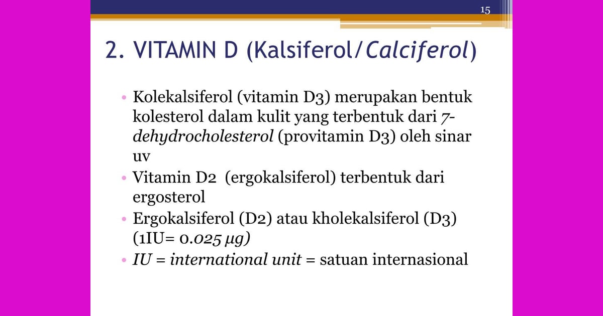 Senyawa Vitamin D: Panduan Lengkap Menguak Sejarah, Karakteristik Esensial, dan Aplikasinya bagi Kesehatan - PPT - VITAMIN