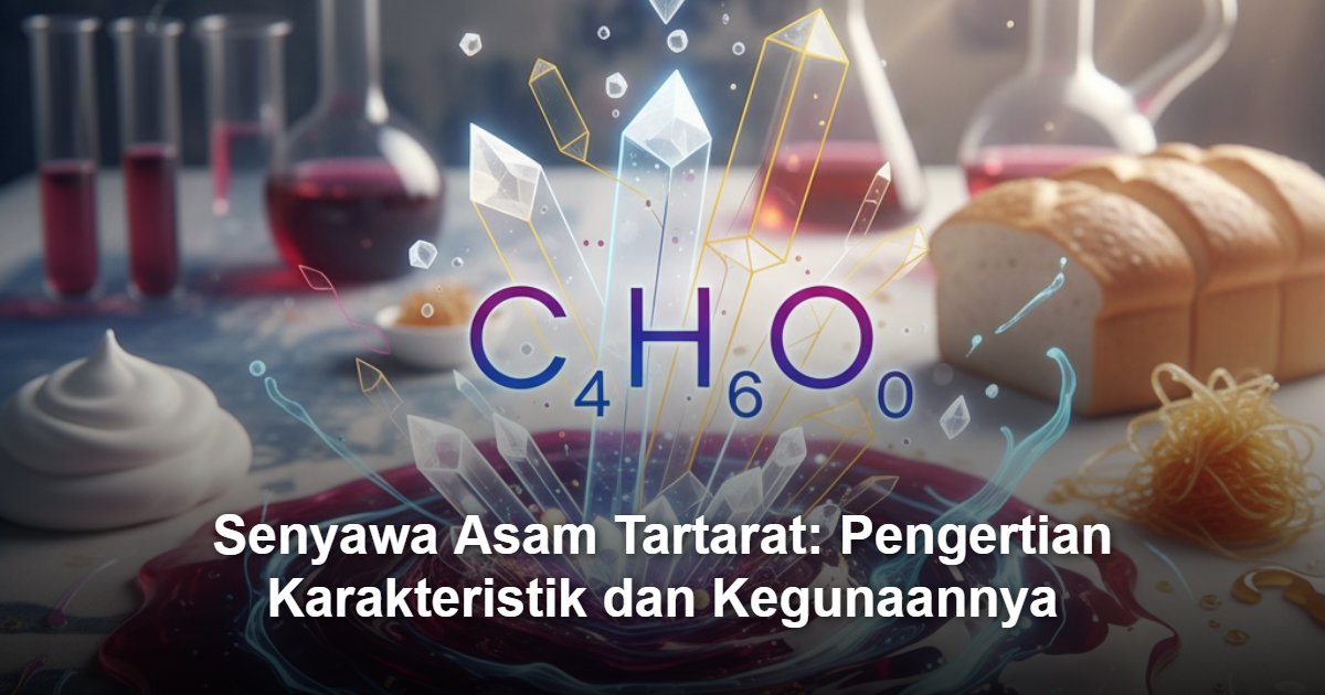 Senyawa Asam Tartarat: Pengertian Karakteristik dan Kegunaannya