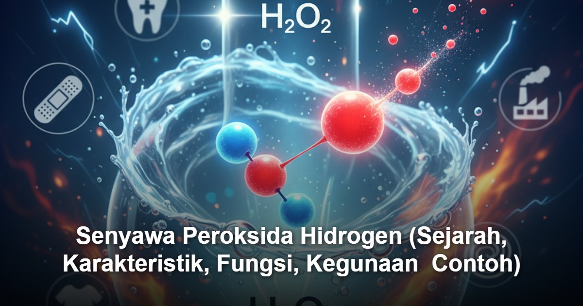 Senyawa Peroksida Hidrogen: Pengertian, Sejarah, Sifat, Fungsi, dan Pemanfaatannya dalam Berbagai Bidang